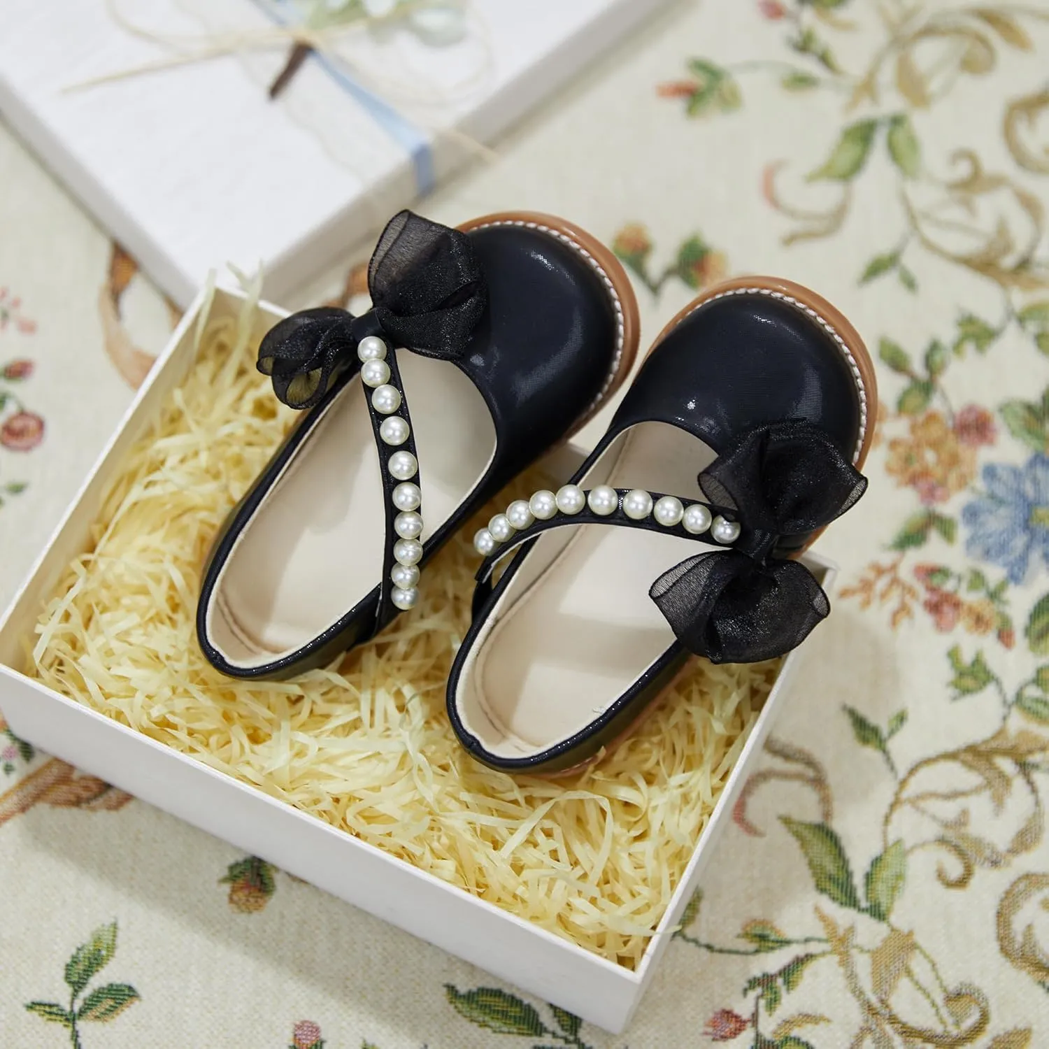 ESTINE Toddler Girl Mary Jane Dress Shoes-Girls School Uniform Oxford for Wedding Party