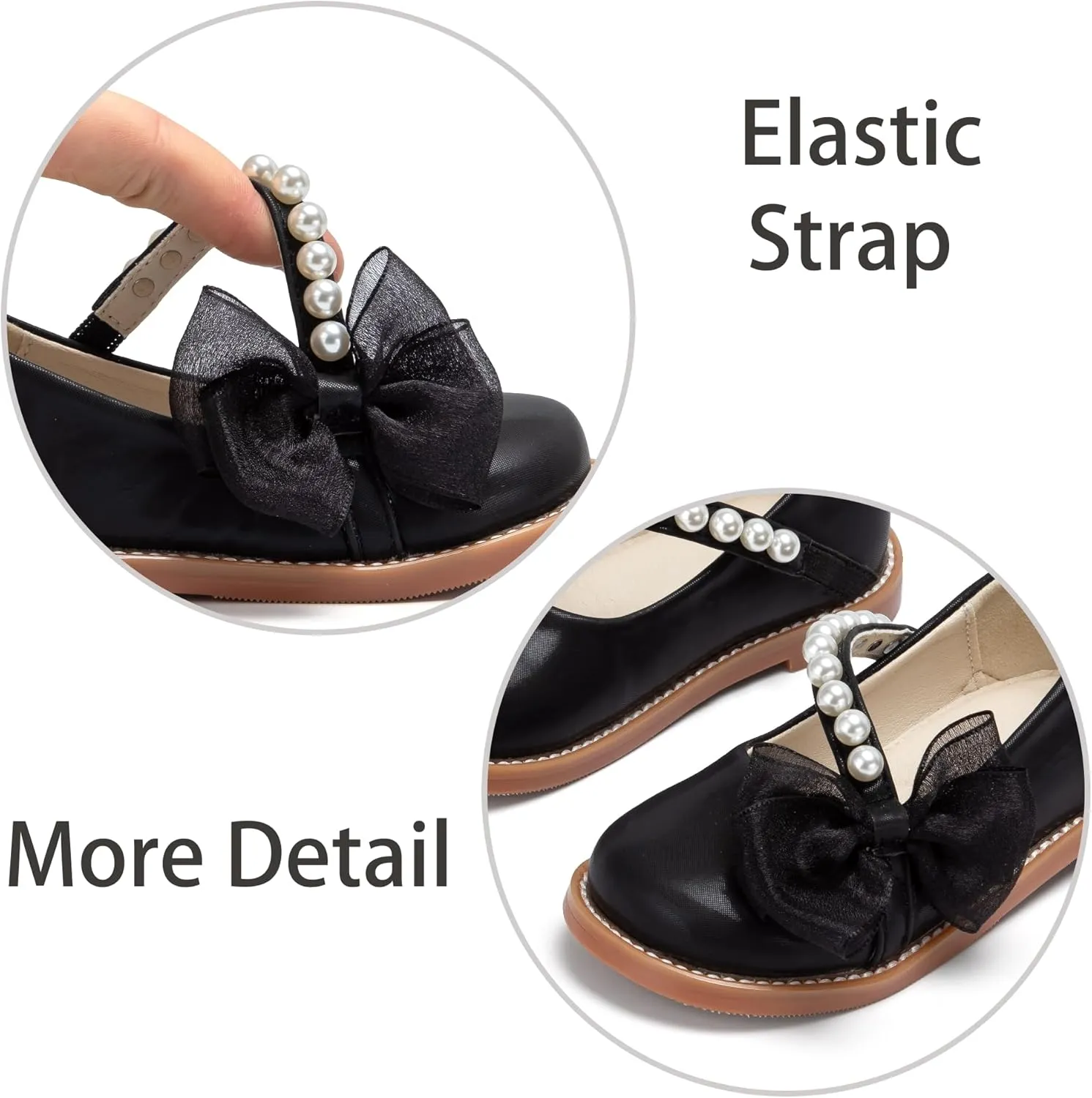 ESTINE Toddler Girl Mary Jane Dress Shoes-Girls School Uniform Oxford for Wedding Party