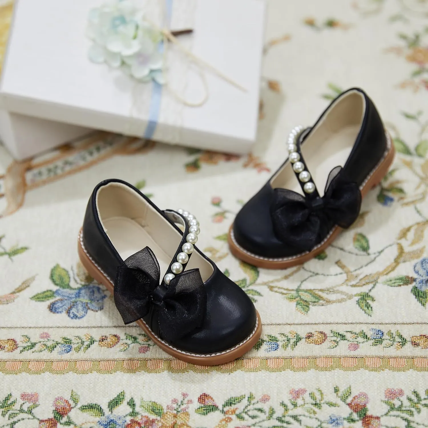 ESTINE Toddler Girl Mary Jane Dress Shoes-Girls School Uniform Oxford for Wedding Party
