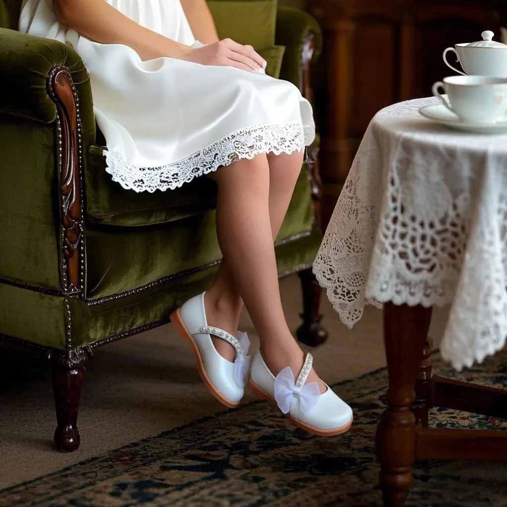 ESTINE Toddler Girl Mary Jane Dress Shoes-Girls School Uniform Oxford for Wedding Party