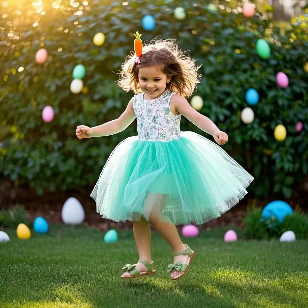 ESTINE Toddler/Little Kid Girls Bow Open Toe Flat Evening Dress Sandals
