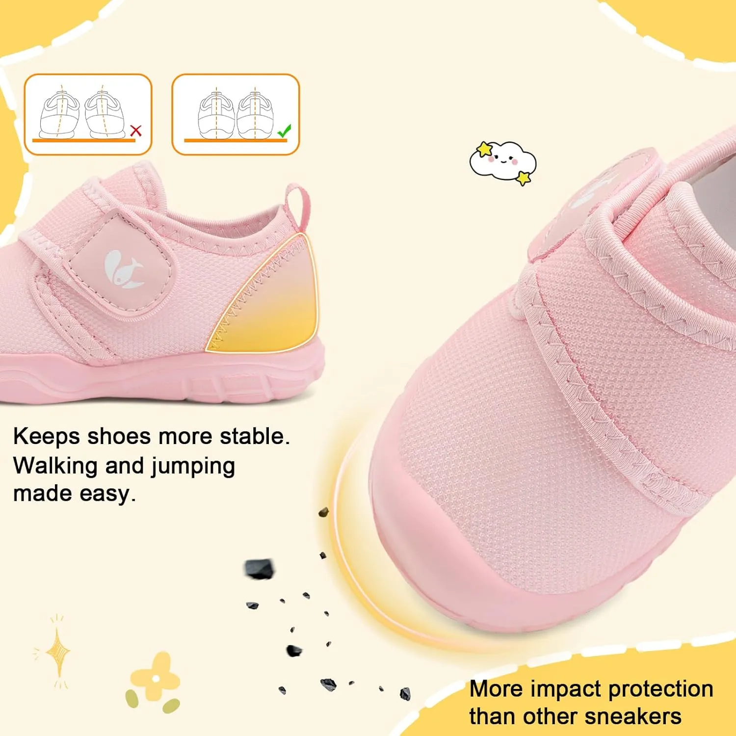 FEETCITY Toddler Shoes Boys Girls Toddler Slip On Sneakers Kids Tennis Shoes Sports Shoe Walking Shoe