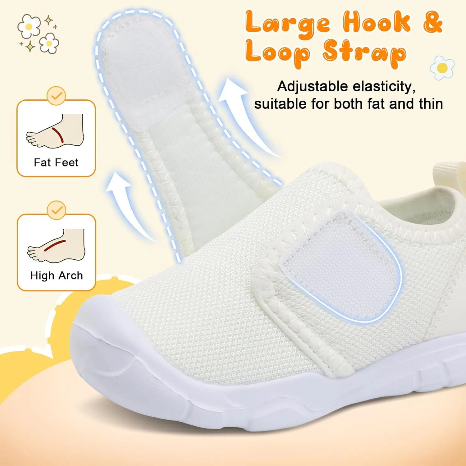 FEETCITY Toddler Shoes Boys Girls Toddler Slip On Sneakers Kids Tennis Shoes Sports Shoe Walking Shoe
