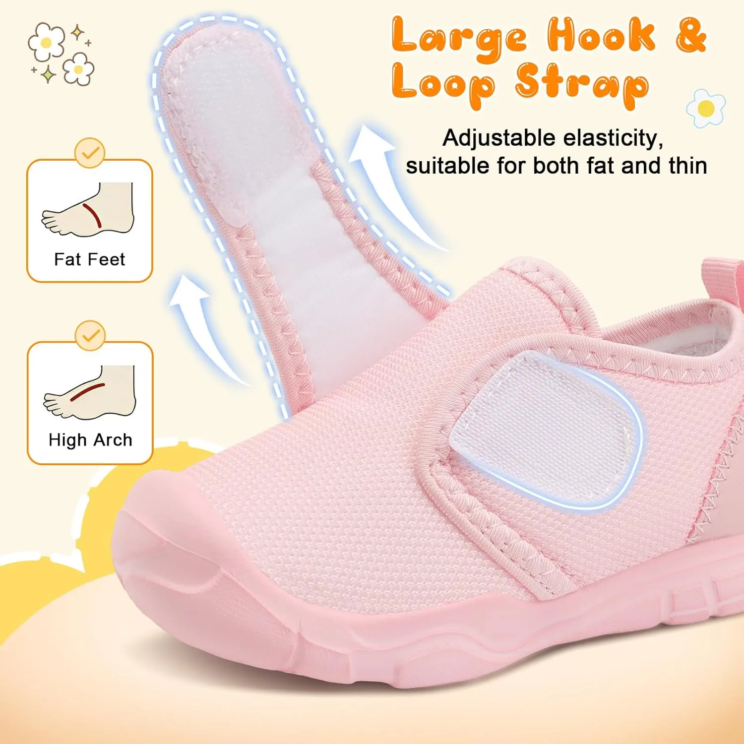 FEETCITY Toddler Shoes Boys Girls Toddler Slip On Sneakers Kids Tennis Shoes Sports Shoe Walking Shoe