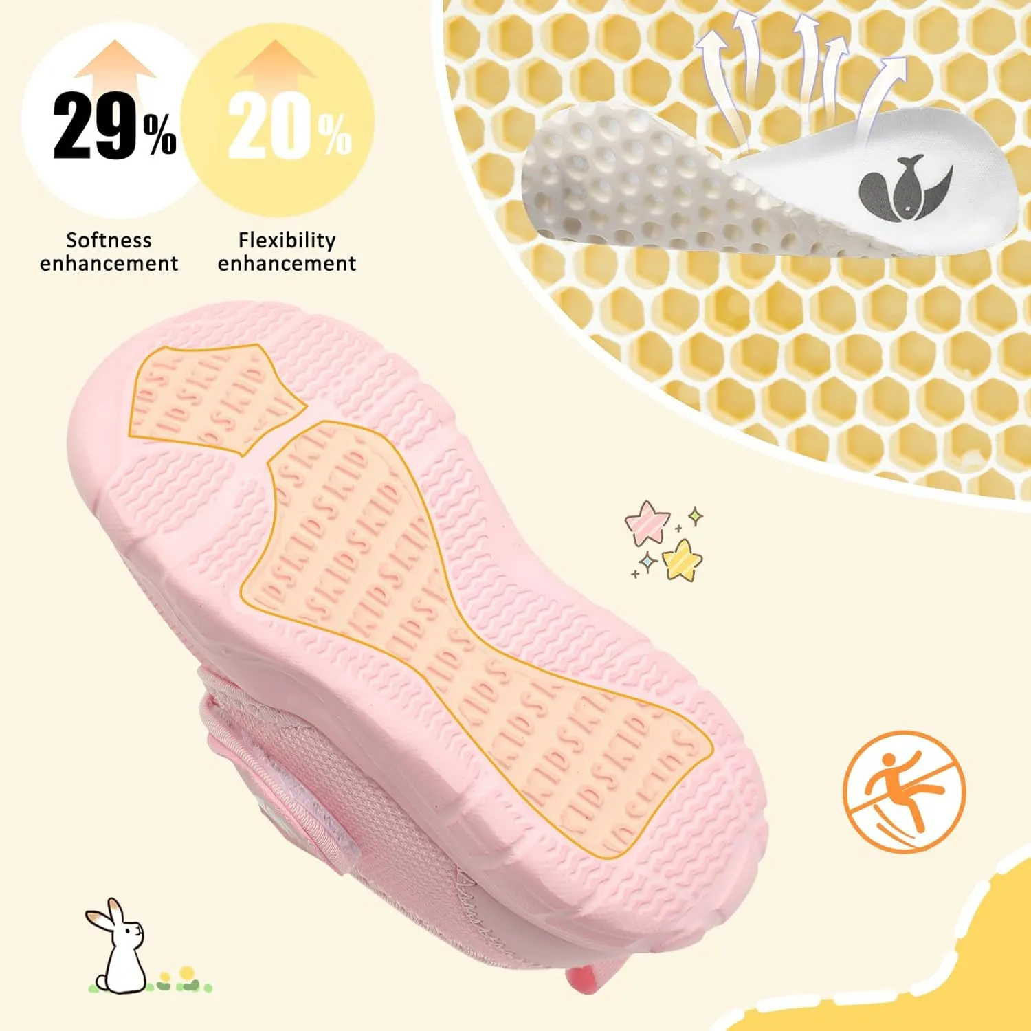 FEETCITY Toddler Shoes Boys Girls Toddler Slip On Sneakers Kids Tennis Shoes Sports Shoe Walking Shoe