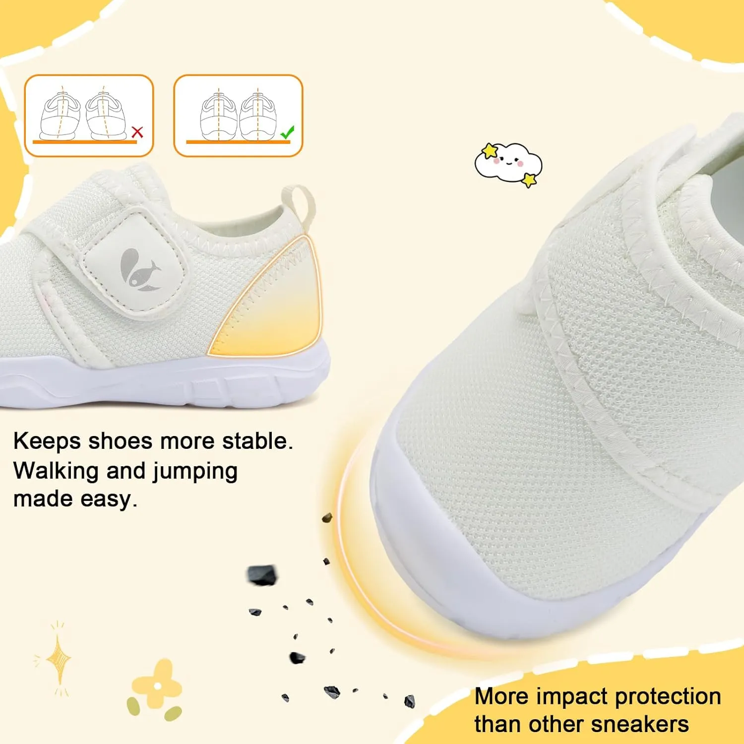 FEETCITY Toddler Shoes Boys Girls Toddler Slip On Sneakers Kids Tennis Shoes Sports Shoe Walking Shoe