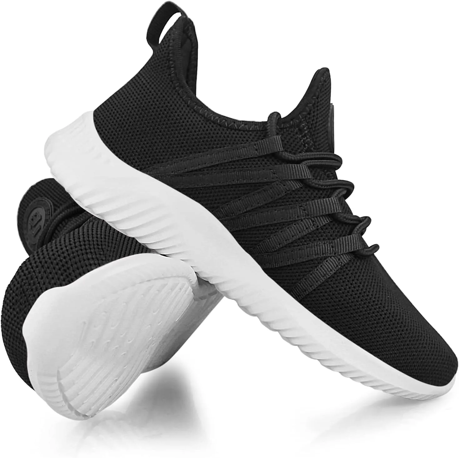 Feethit Womens Slip On Running Shoes Non Slip Walking Shoes Lightweight Gym Workout Shoes Breathable Fashion Sneakers