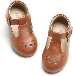 Felix & Flora Toddler Little Girl Flat Oxfords Dress Shoes - Mary Jane Princess for Girl Party School Shoes.