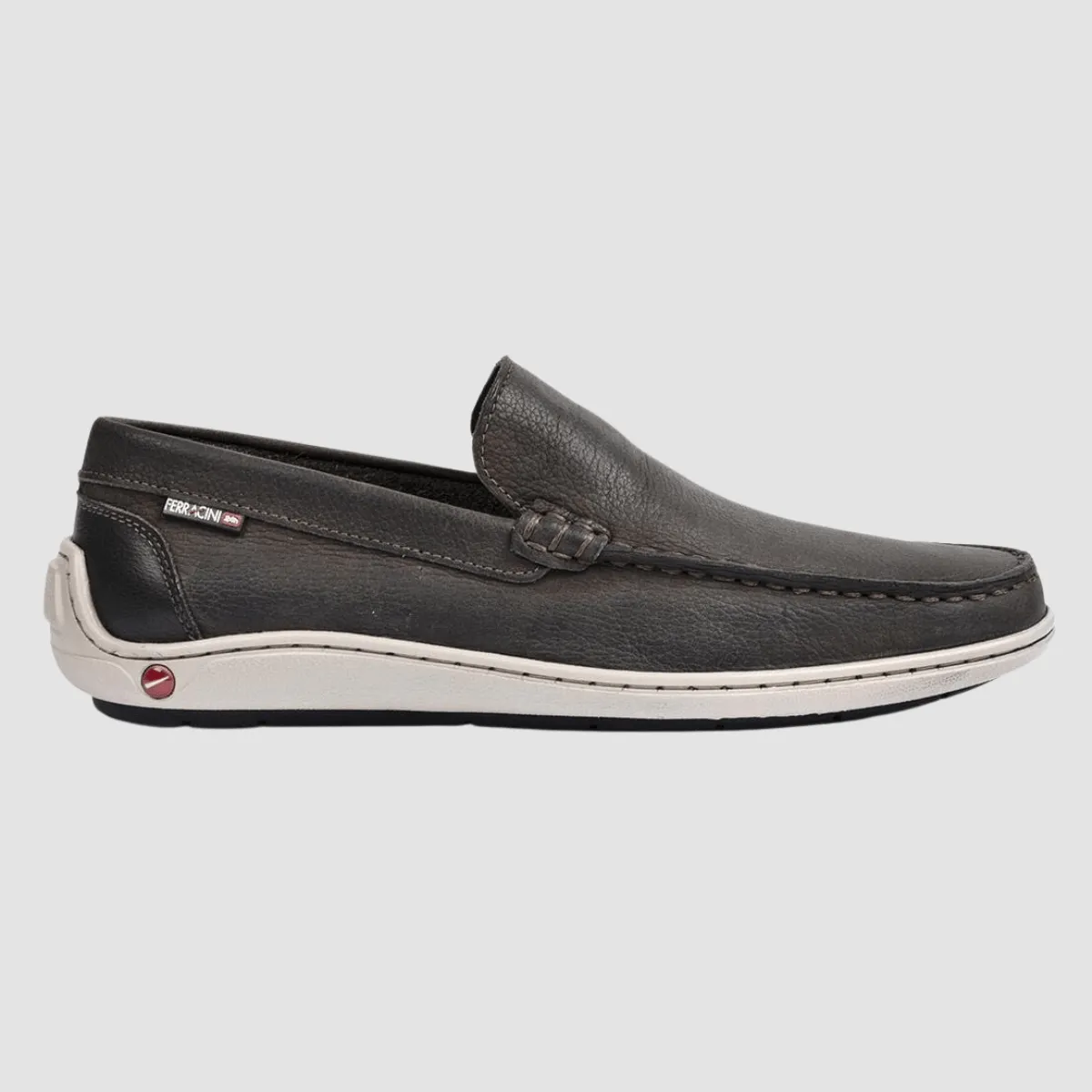 Ferracini Zaid Mens Leather Loafer in Brown