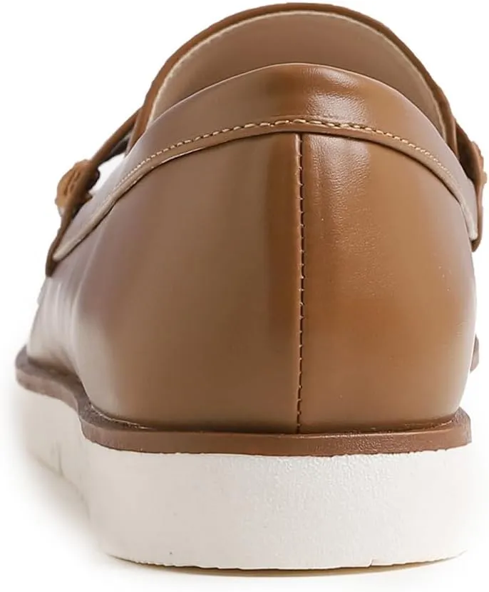 FEVERSOLE Women's Comfort Penny Loafer Geniune Leather Insole Flexible Walking Driving Shoes