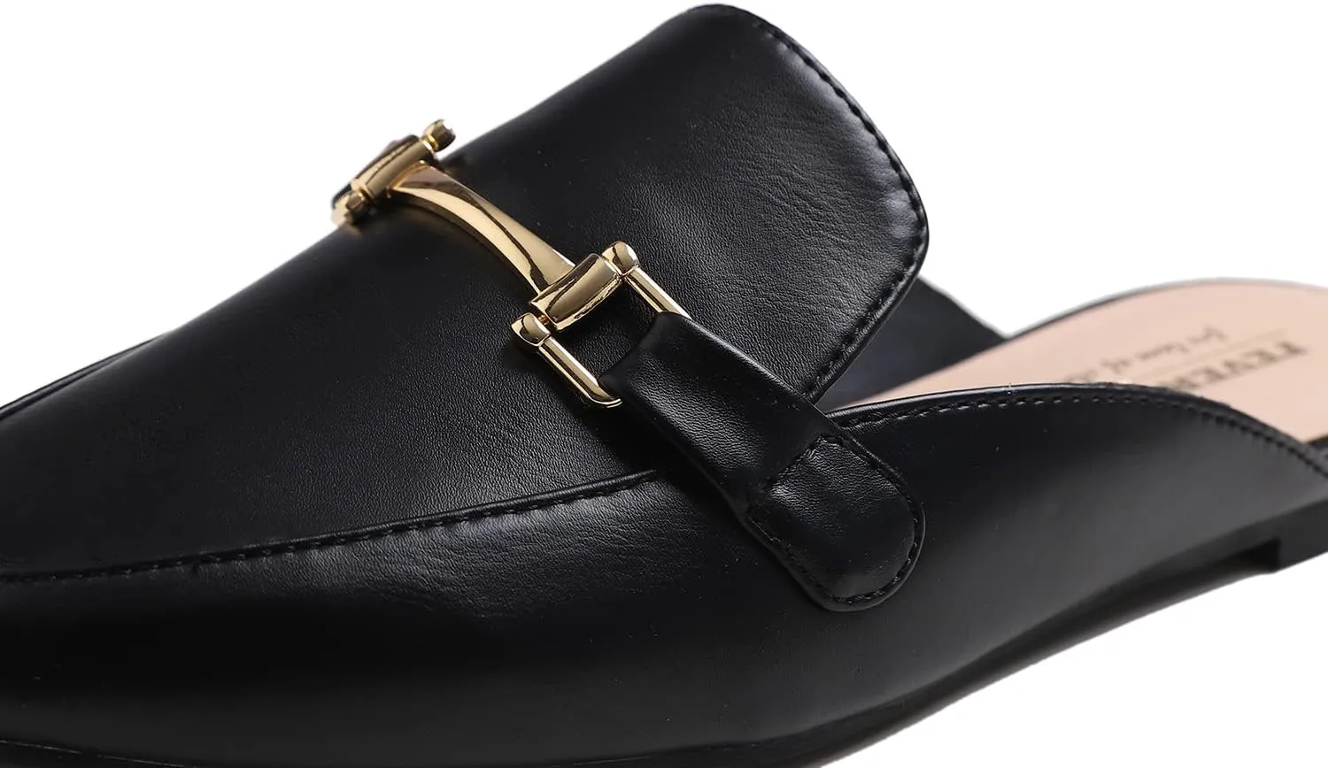 FEVERSOLE Women's Fashion Deco Mules Slip On Backless Slide Flats