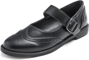 FEVERSOLE Women's Fashion Dress Comfort Low Heel Office Penny Loafer Flats