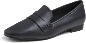 FEVERSOLE Women's Fashion Dress Comfort Low Heel Office Penny Loafer Flats