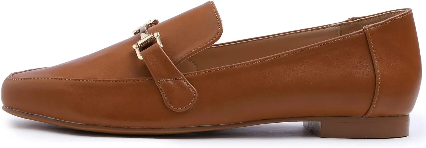 Feversole Women's Fashion Trim Deco Loafer Slippers