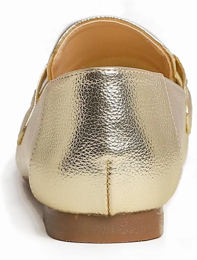 Feversole Women's Fashion Trim Deco Loafer Slippers