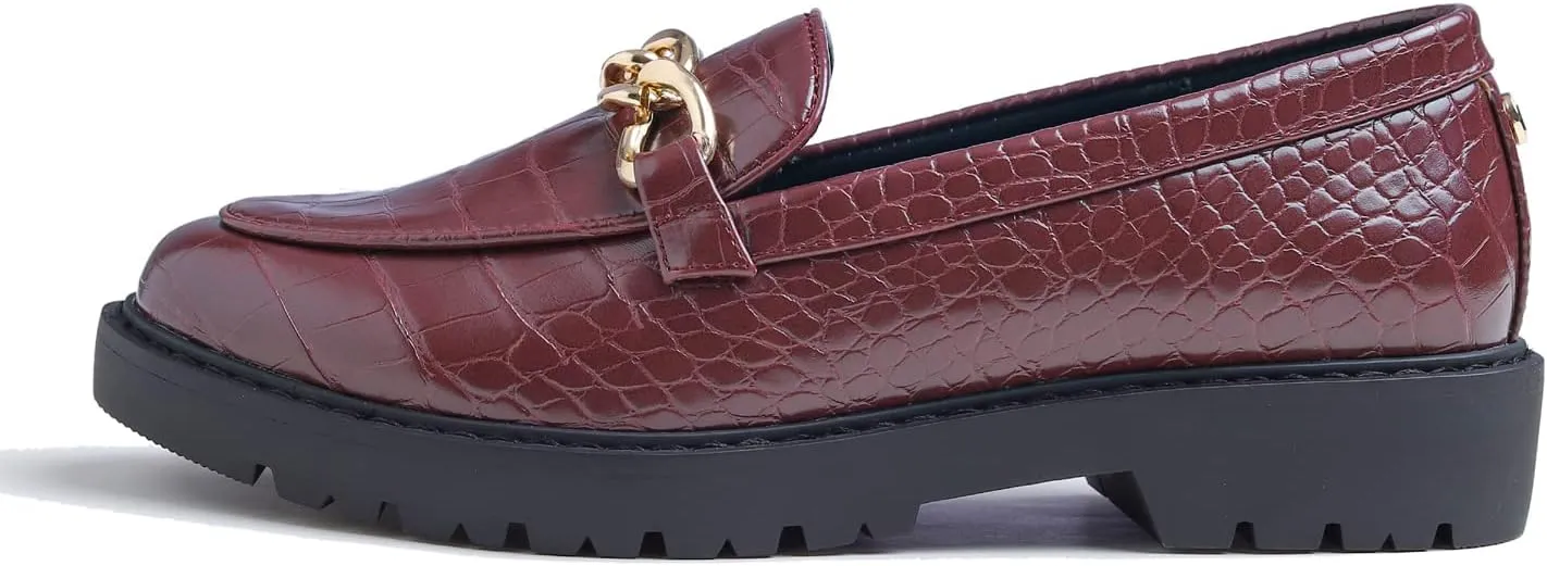 Feversole Women's Fashion Trim Deco Loafer Slippers