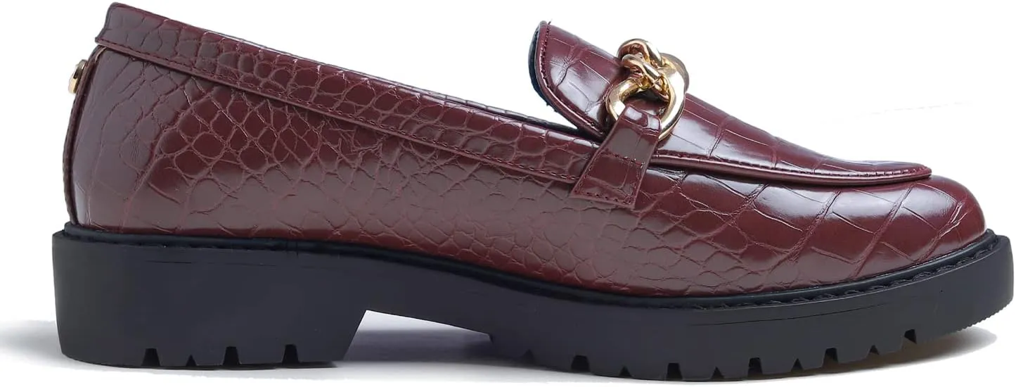 Feversole Women's Fashion Trim Deco Loafer Slippers