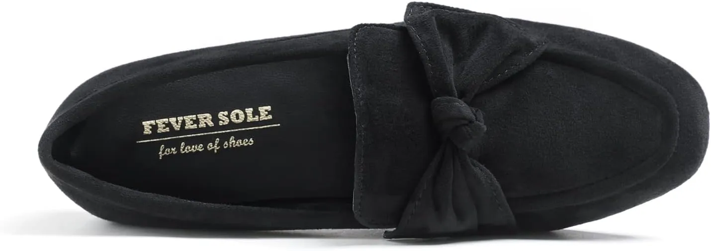 Feversole Women's Fashion Trim Deco Loafer Slippers