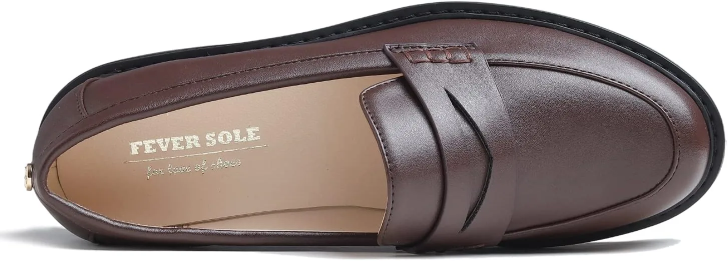 Feversole Women's Fashion Trim Deco Loafer Slippers