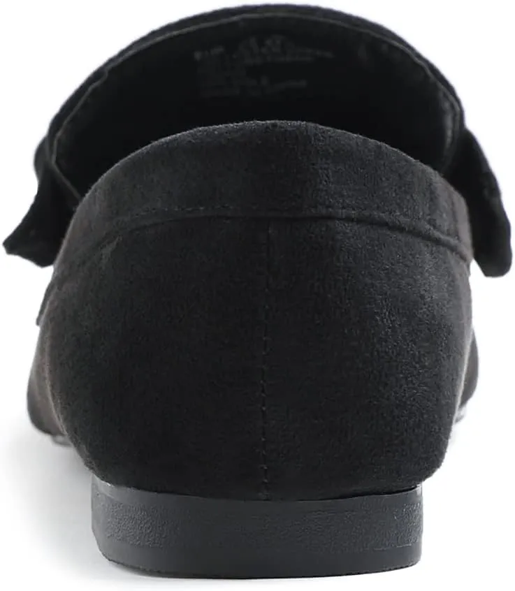 Feversole Women's Fashion Trim Deco Loafer Slippers
