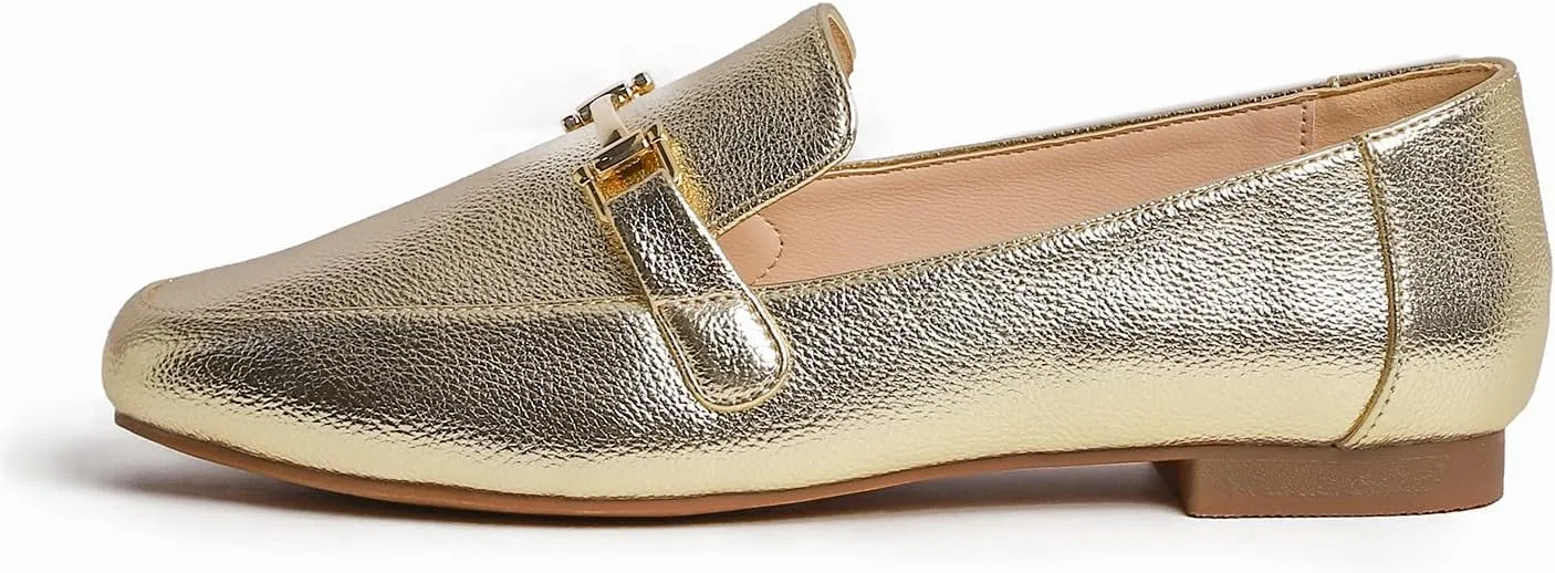 Feversole Women's Fashion Trim Deco Loafer Slippers
