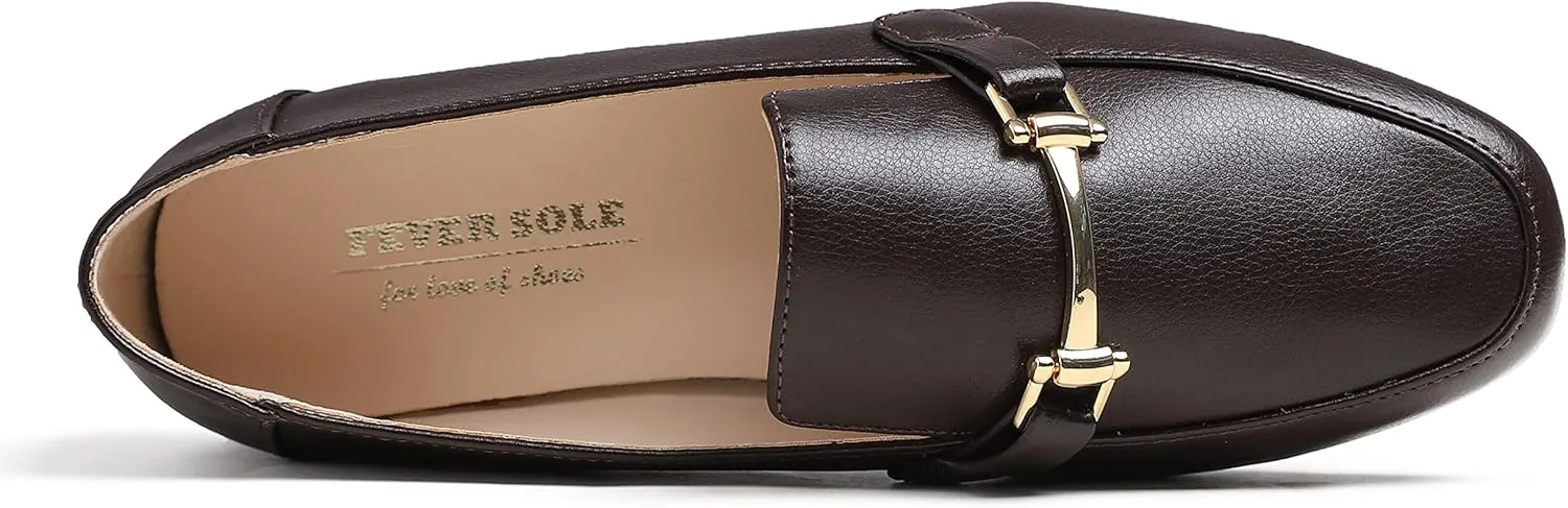 Feversole Women's Fashion Trim Deco Loafer Slippers