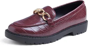 Feversole Women's Fashion Trim Deco Loafer Slippers