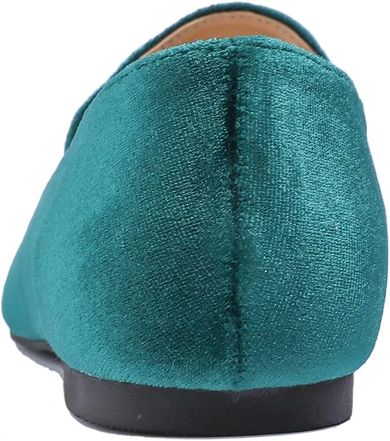 FEVERSOLE Women's Loafer Flat Pointed Fashion Slip On Comfort Driving Office Shoes