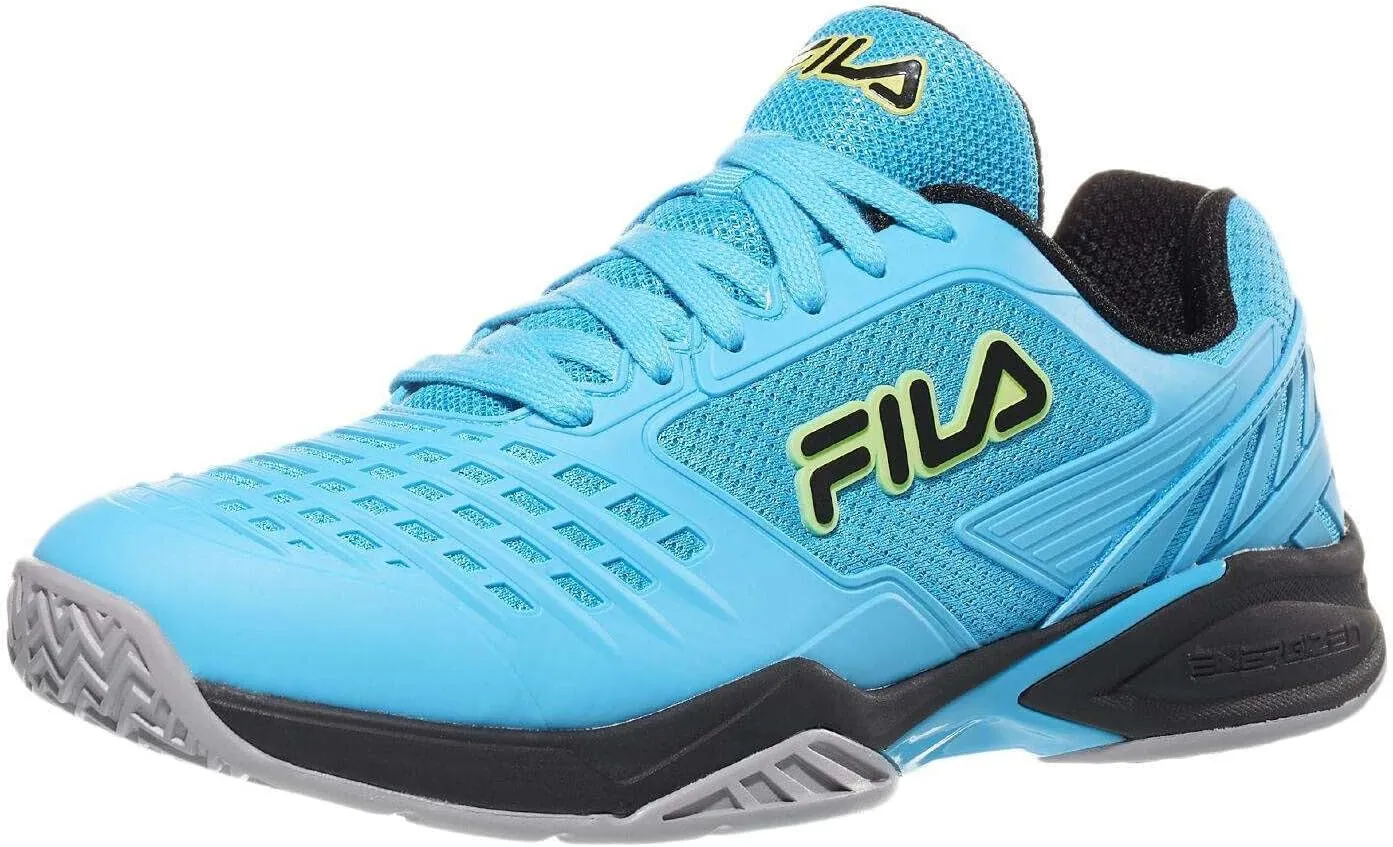 Fila Axilus 2 Energized Mens Tennis Shoe Hawaiian Ocean/Silver Sconce/Black (US Footwear Size System, Adult, Men, Numeric, Medium, 9.5)