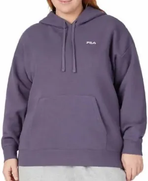 Fila Ladies' Fleece Hoodie (US, Alpha, XX-Large, Regular, Regular, Gray Stone)