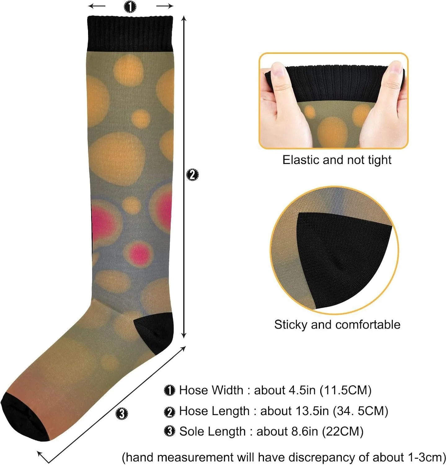 Fire Flame Mens Womens Crew Socks Calf Dress Socks Lightweight Comfy Long Socks 2 Pair Pack