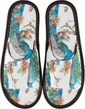 Fisyme Slippers for Women Men Slip-On Open Toe Indoor Outdoor House Shoes Home Slipper
