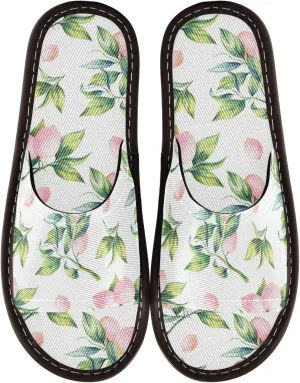 Fisyme Slippers for Women Men Slip-On Open Toe Indoor Outdoor House Shoes Home Slipper