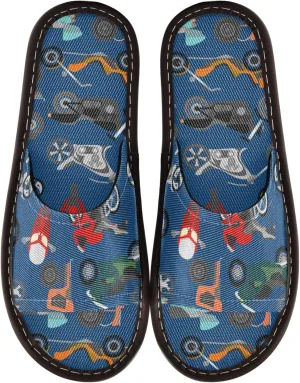 Fisyme Slippers for Women Men Slip-On Open Toe Indoor Outdoor House Shoes Home Slipper