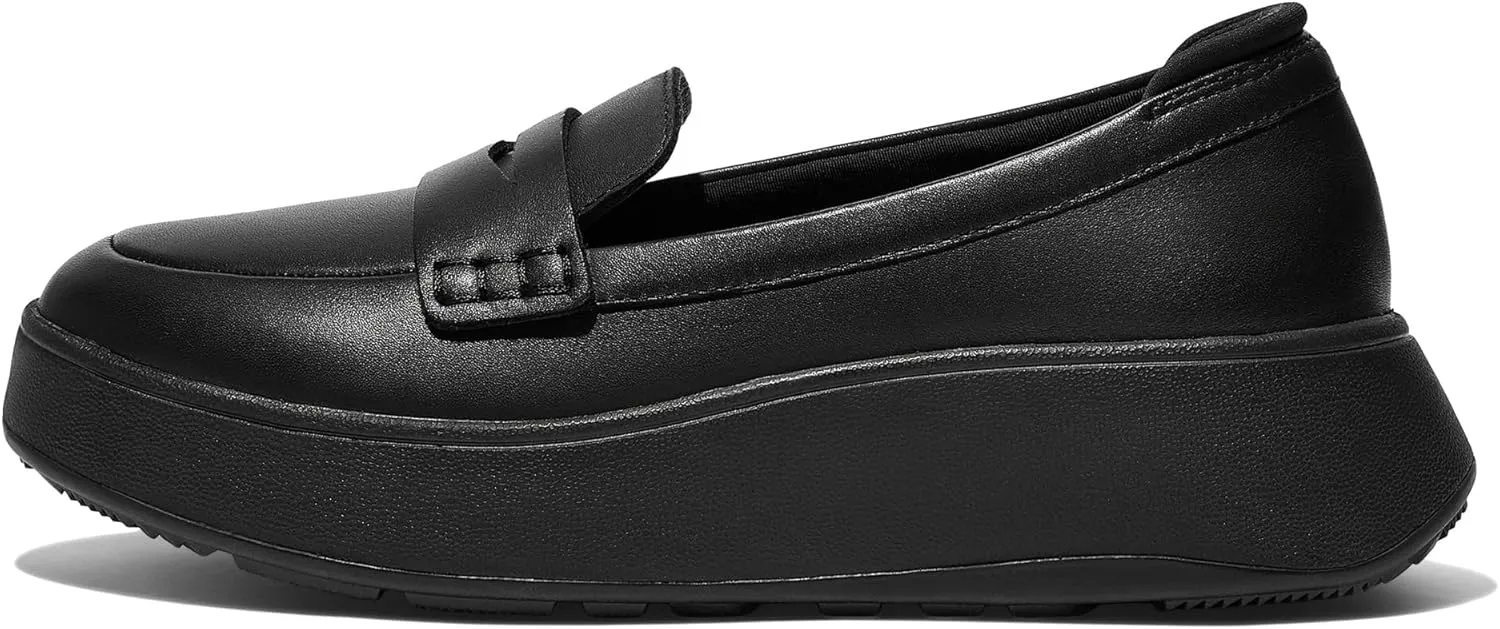 FitFlop Women's F-Mode Leather Flatform Penny Loafers