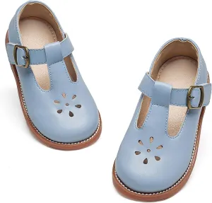 Flaryzone Toddler Little Girl Mary Jane School Uniform Oxfords Flat Dress Shoes