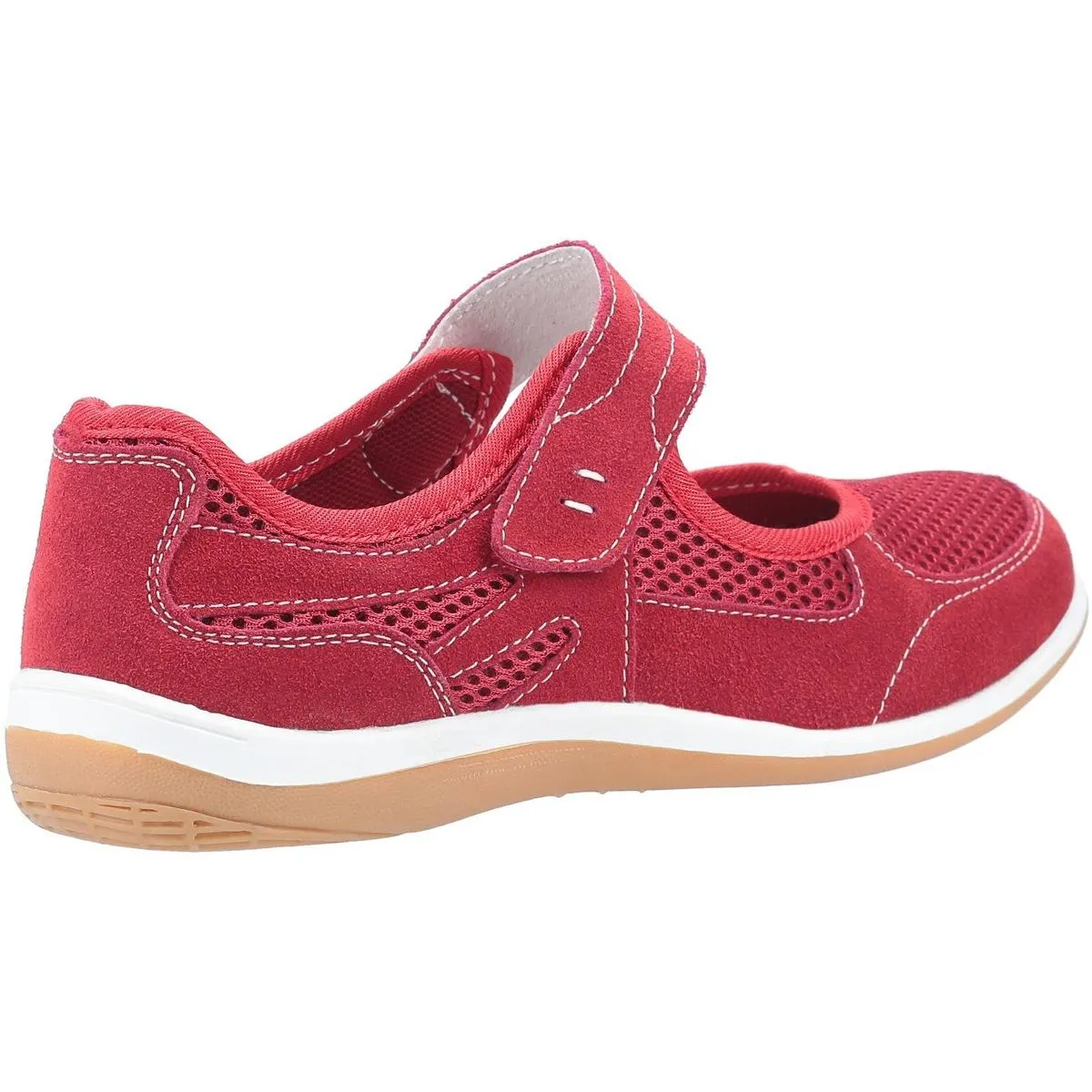 Fleet & Foster Morgan Touch Fastening Shoe Red
