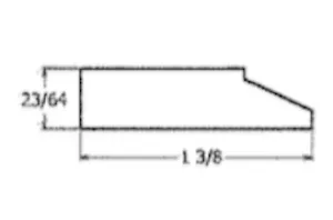 Flexible Shaker Shoe Trim 8 ft.