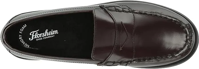 Florsheim Croquet Penny Loafer Boy Shoes - Burgundy
