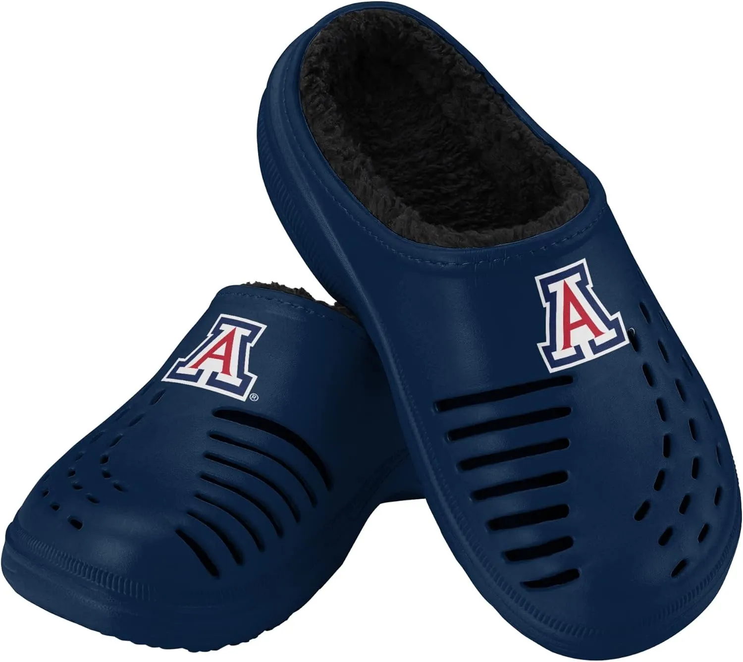 FOCO Men's NCAA Sherpa Lined Big Logo Clog