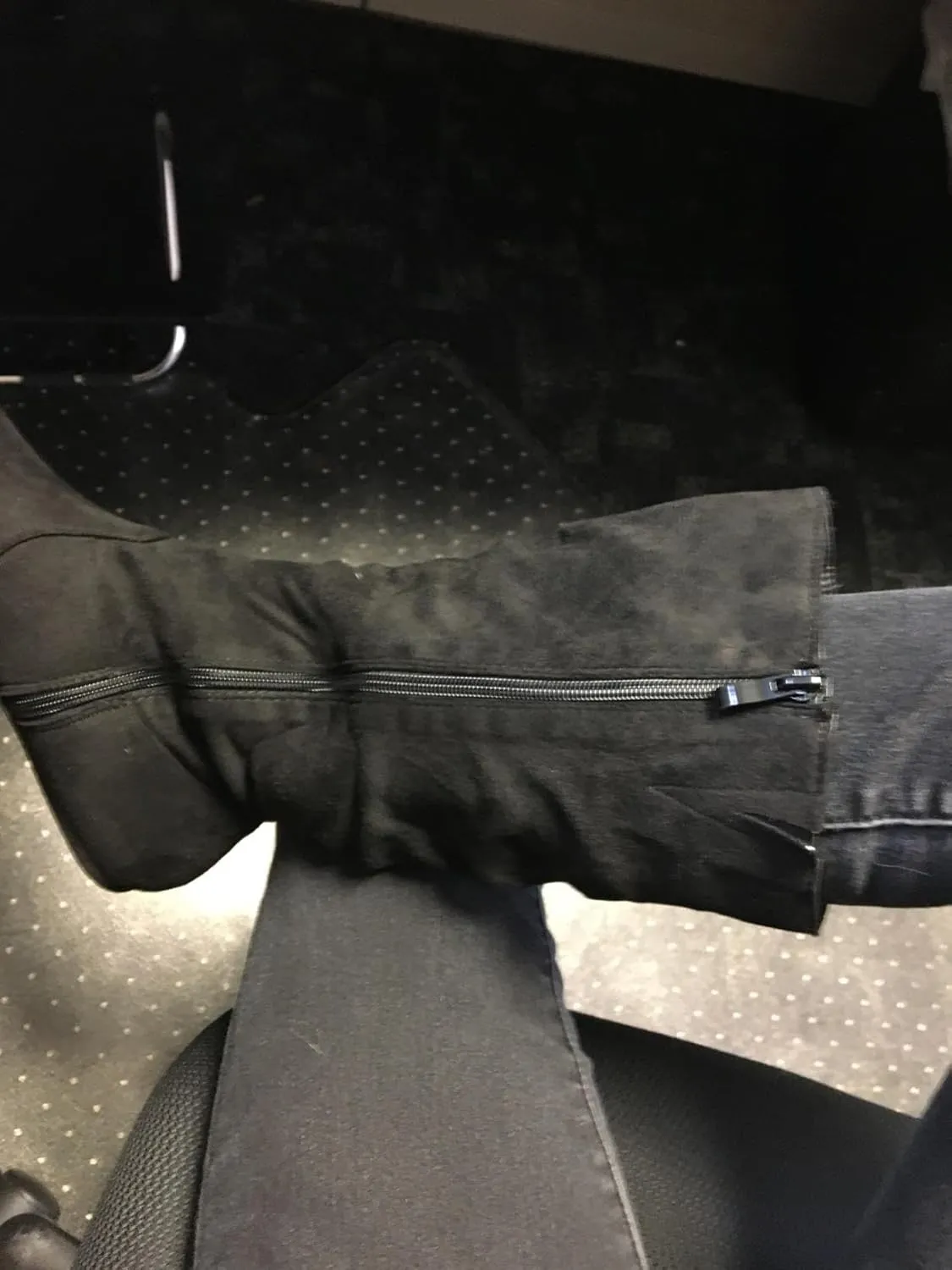 Forever Womens Round Toe Slouch Vegan Comfy Flat Mid Calf Tall Boots