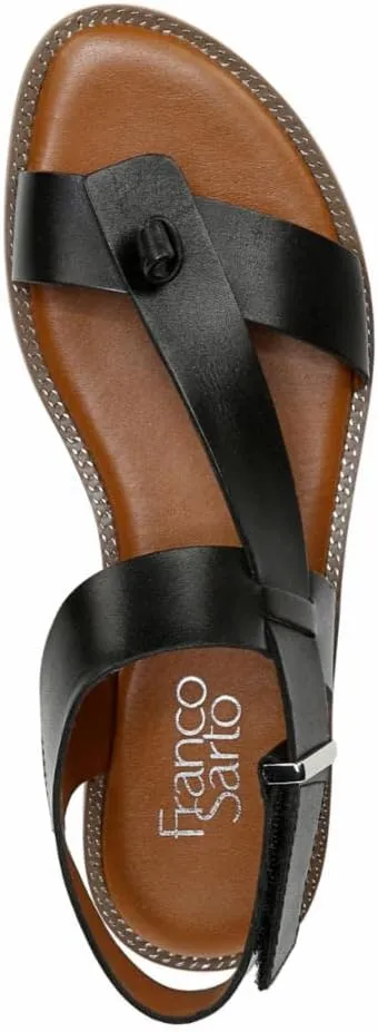 Franco Sarto Womens Glenni Ankle Strap Flat Sandals
