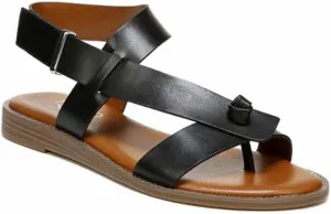 Franco Sarto Womens Glenni Ankle Strap Flat Sandals