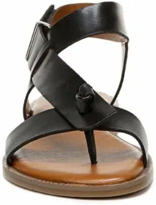 Franco Sarto Womens Glenni Ankle Strap Flat Sandals