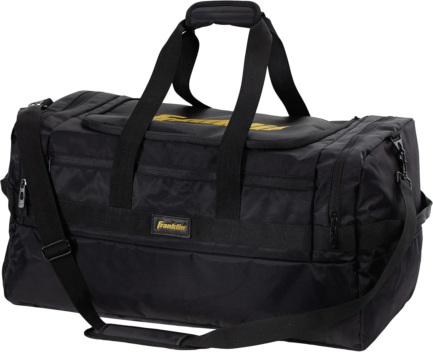 Franklin Sports Pickleball Bags - Sling Bag - Duffle Bag - Backpack for Paddles, Pickleballs   Accessories - Elite Nylon Fabric - Pickleball Equipment Bag for Men   Women - Black