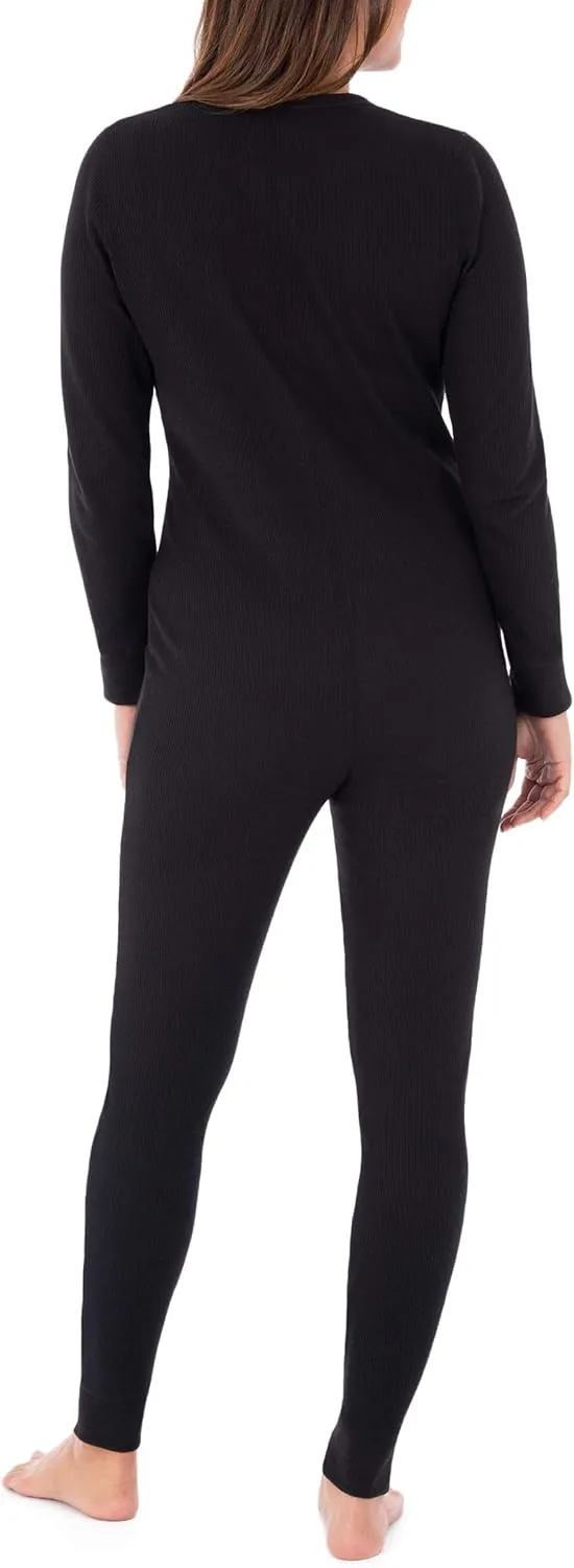 Fruit of the Loom womens Micro Waffle Premium Thermal Union Suit