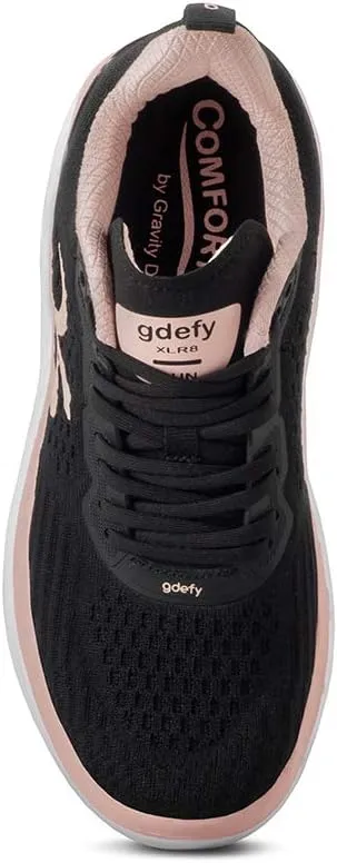 G-DEFY XLR8 Women’s Supportive Running Shoe | VersoShock Technology for Pain Associated with Prolonged Standing or Walking | Arch Support | Diabetic Shoes | Wide Shoes | Free Custom Orthotic