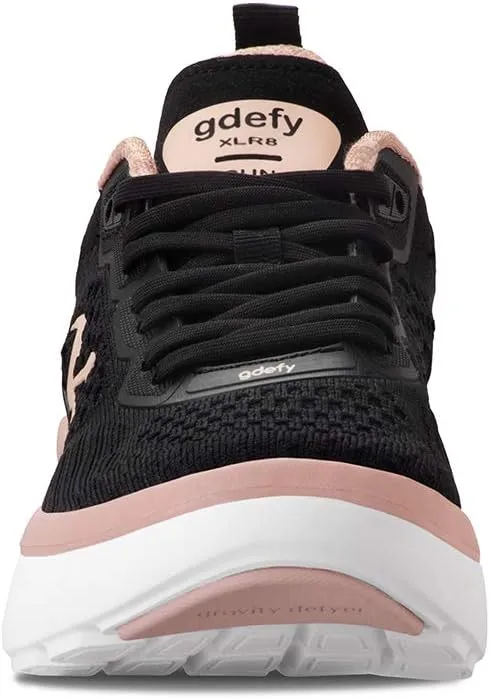 G-DEFY XLR8 Women’s Supportive Running Shoe | VersoShock Technology for Pain Associated with Prolonged Standing or Walking | Arch Support | Diabetic Shoes | Wide Shoes | Free Custom Orthotic