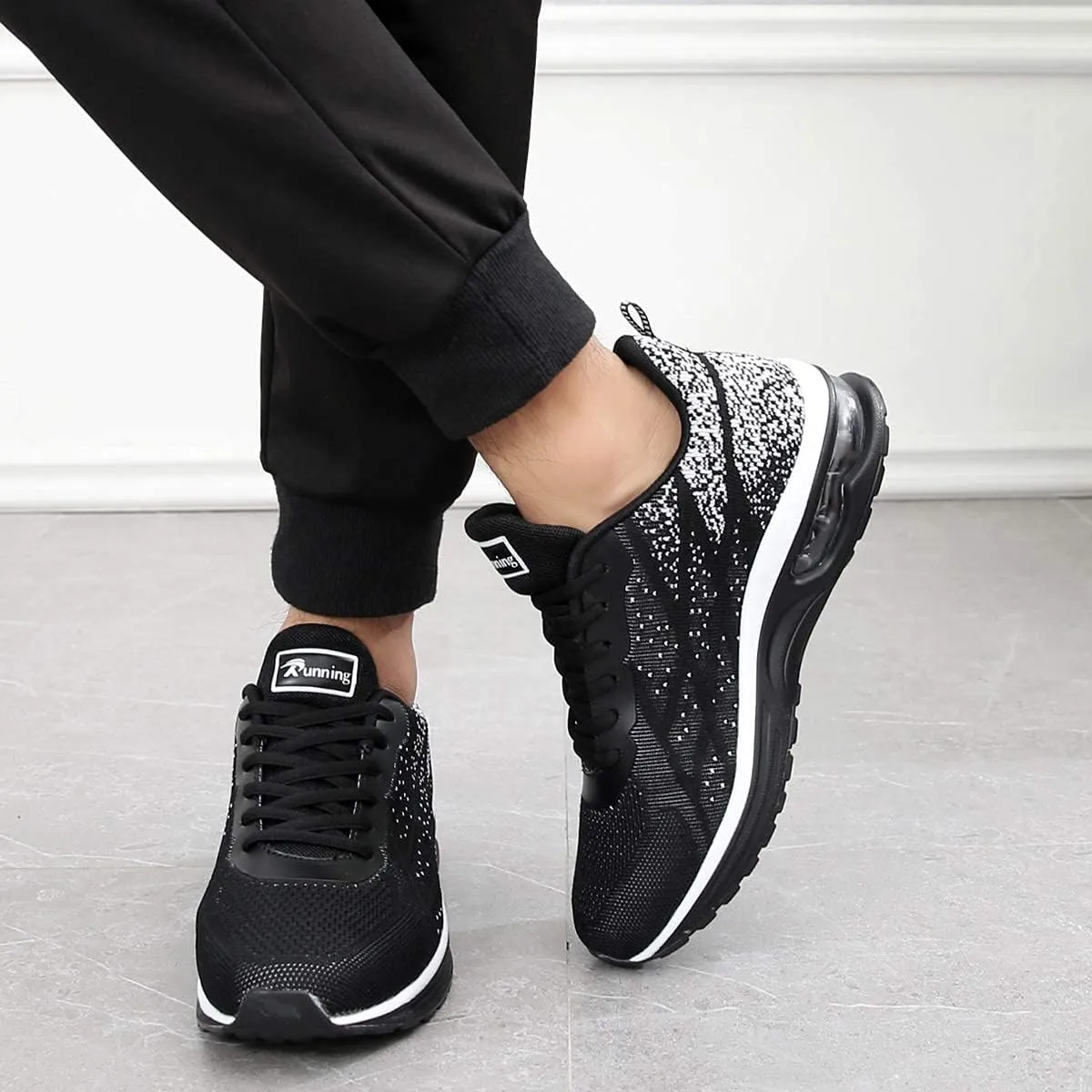 GANNOU Men's Air Athletic Running Shoes Fashion Sport Gym Jogging Tennis Fitness Sneaker (US 7-12.5)