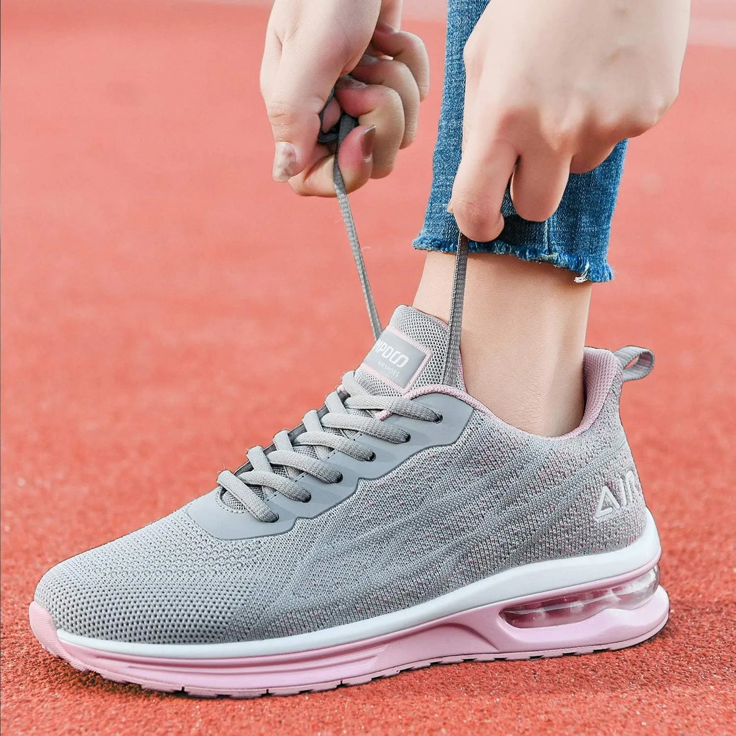 GANNOU Women's Air Athletic Running Shoes Fashion Sport Gym Jogging Tennis Fitness Sneaker US5.5-11